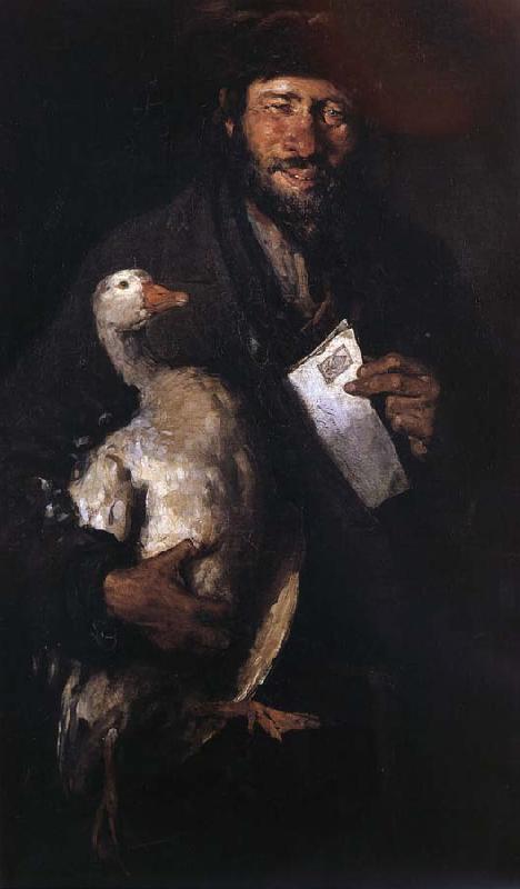 Nicolae Grigorescu Jew with a Goose oil painting image